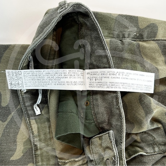 Zara Ankle Camo Jeans Sz. 8 - Picture 9 of 9